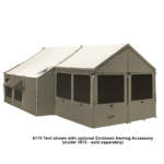 Tent with stove compatibility