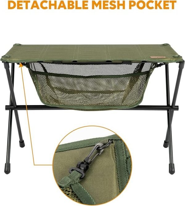 Folding camping table